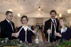 Parents Lighting the Candles
